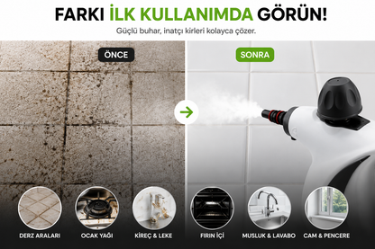Nexora SteamPro™ Çevre Dostu El Tipi Buharlı Temizleyici