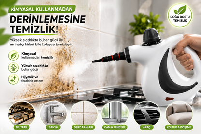 Nexora SteamPro™ Çevre Dostu El Tipi Buharlı Temizleyici